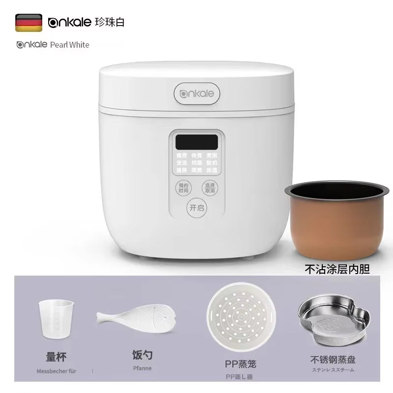 German Mini Rice Cooker Small 1 Person 2 Household Small Smart Rice Cooker Multifunctional Single Person 1 Person Food Liter