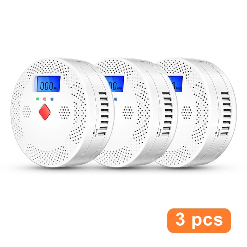 Tuya Wifi Smart Carbon Monoxide Detector Alarm, 85Db Sound Warning, LCD Digital Display, Indoor Real-Time CO Monitor for home, office and factory