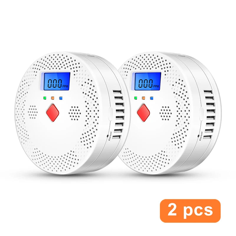 Tuya Wifi Smart Carbon Monoxide Detector Alarm, 85Db Sound Warning, LCD Digital Display, Indoor Real-Time CO Monitor for home, office and factory