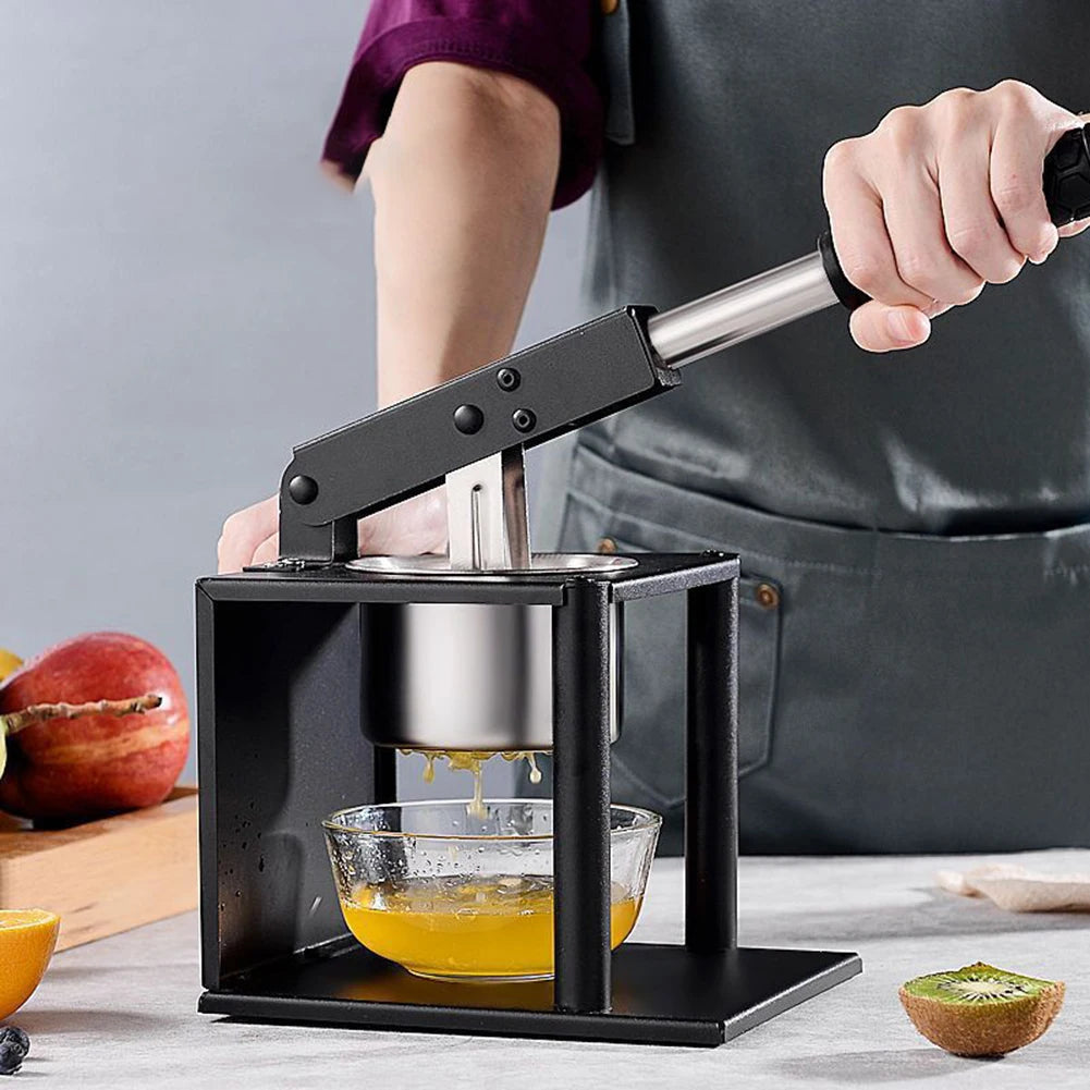 Manual Thickened Stainless Steel Fruit Juicer Extractor Home Hand Press Squeezer Vegetable Orange Juice Press Portable Blender