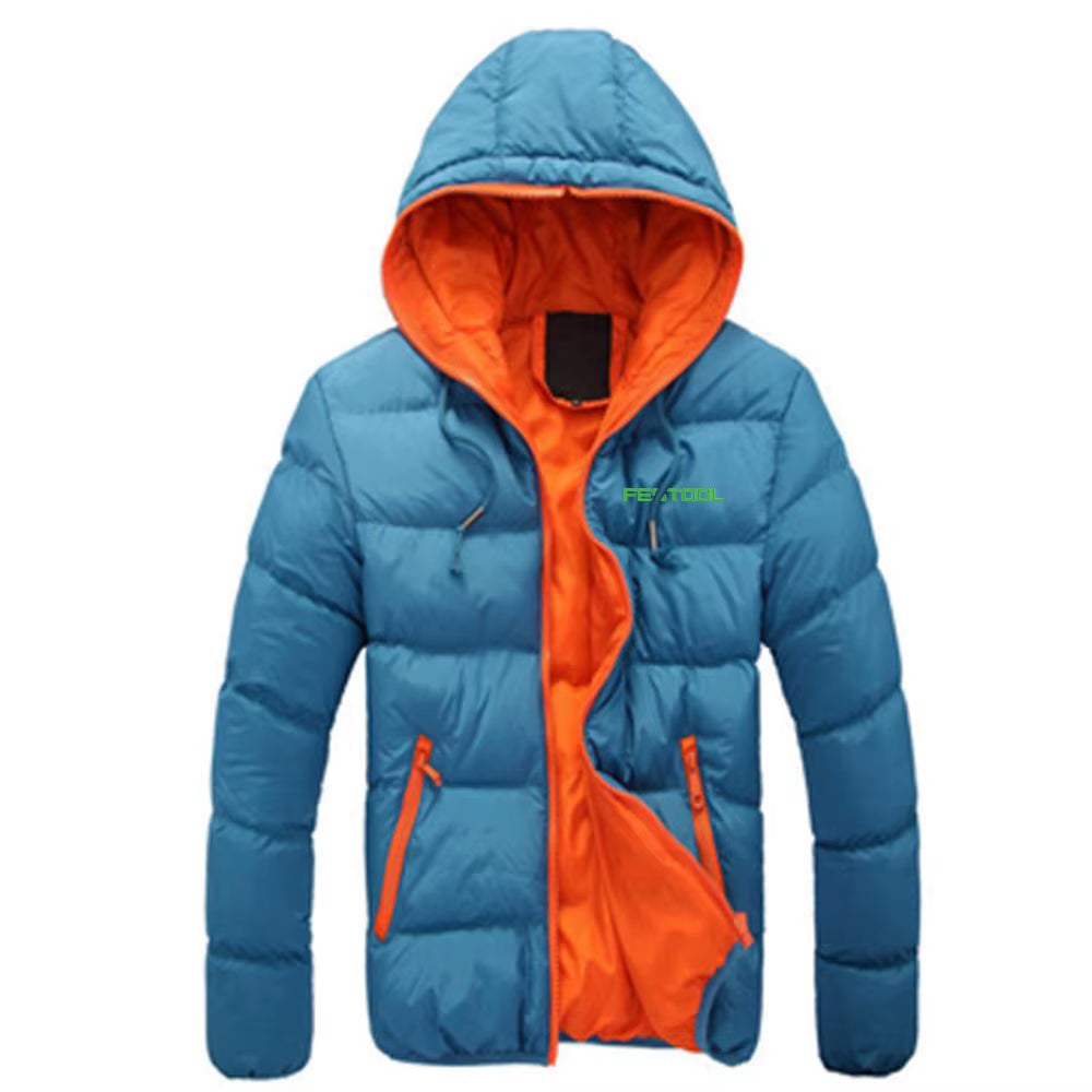 Festool Tools Autumn Winter Jacket Men Jacket Casual Thicken Cotton Padded Jacket Slim Fit Hoodie Zip Clothing Streetwear Coat