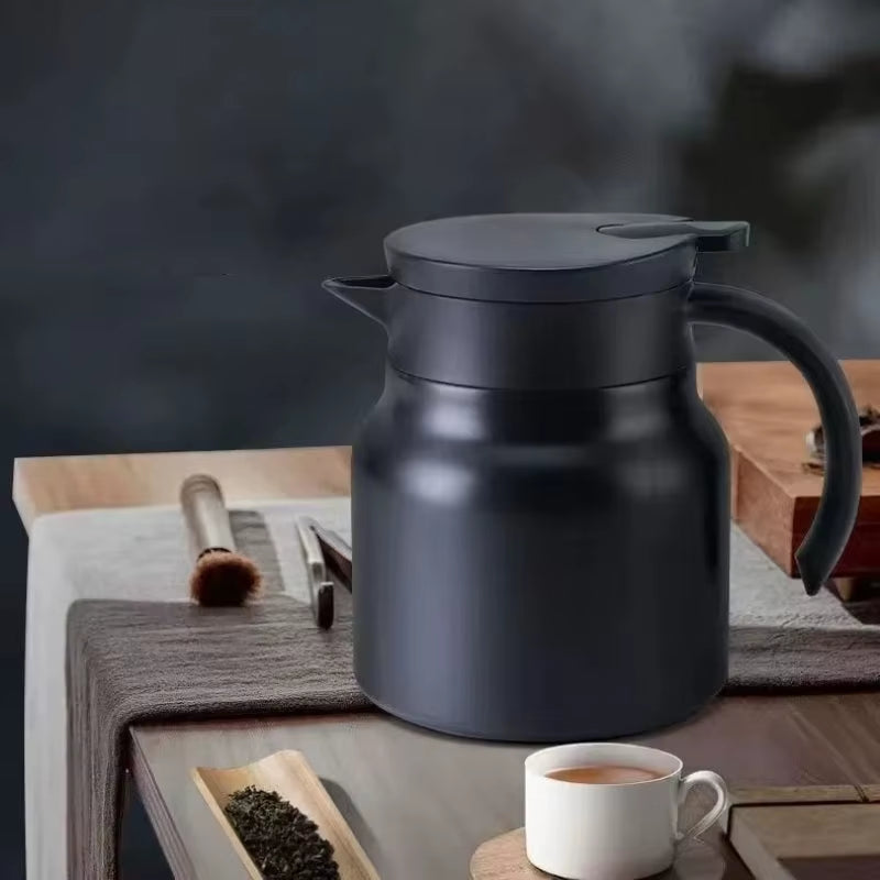 800Ml Stainless Steel Teapot Leak-Proof Thermos Tea Pot with Detachable Tea Filter Milk Coffee Insulation Teapot Thermos Jugs