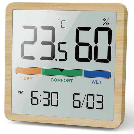 Indoor Temperature Humidity Meter Home LCD Digital Thermometer Hygrometer Sensor Gauge Weather Station Smart Monitor