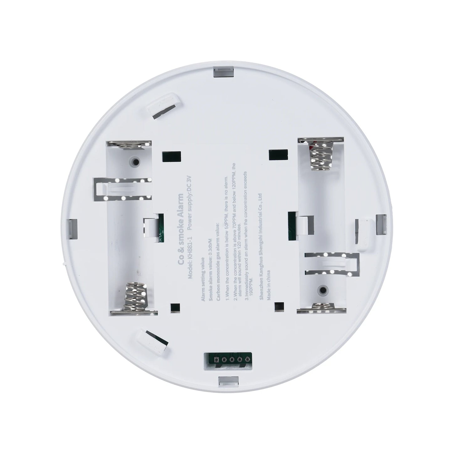 2 in 1 Smoke Carbon Monoxide Alarm Detector Dual Sensor with LCD Display Screen for Homes and Offices