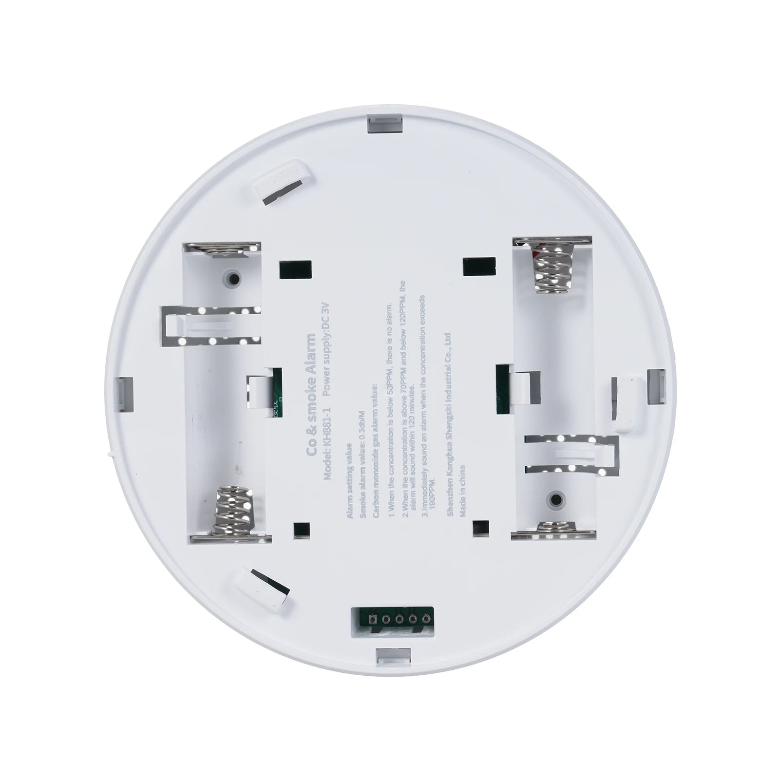 2 in 1 Smoke Carbon Monoxide Alarm Detector Dual Sensor with LCD Display Screen for Homes and Offices