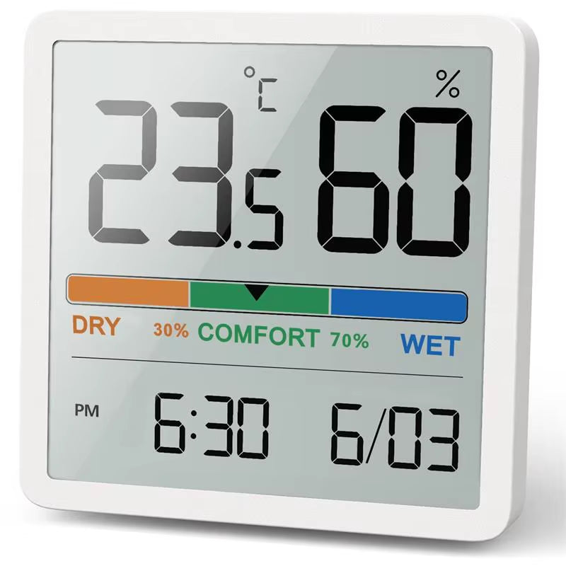 Indoor Temperature Humidity Meter Home LCD Digital Thermometer Hygrometer Sensor Gauge Weather Station Smart Monitor
