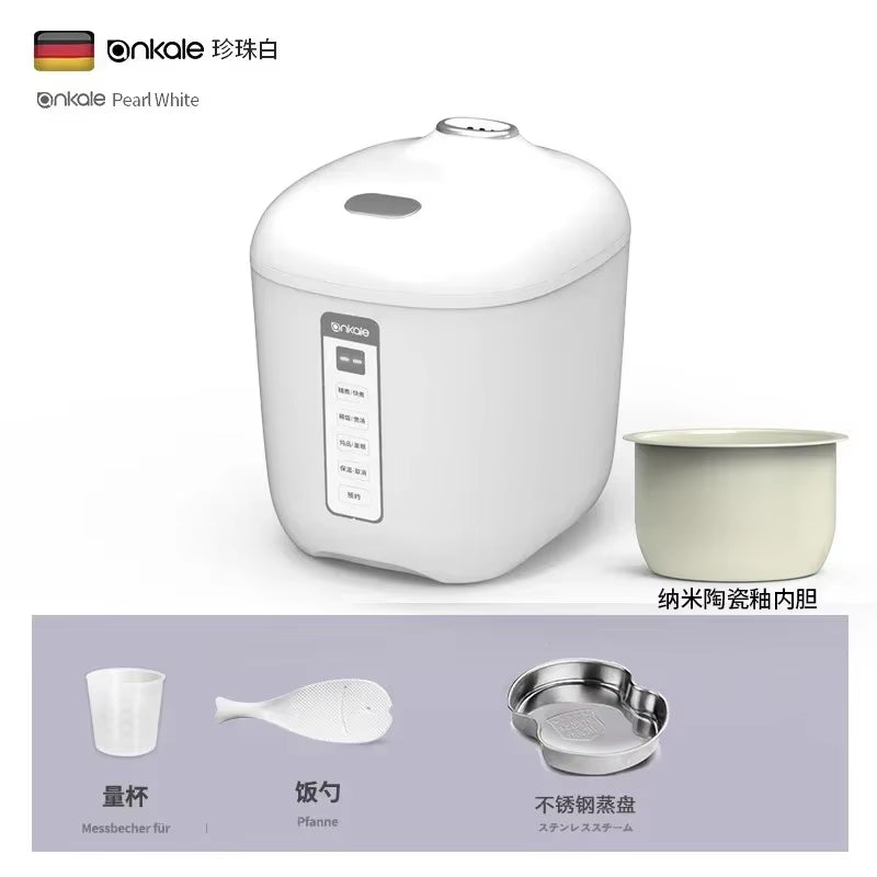 German Mini Rice Cooker Small 1 Person 2 Household Small Smart Rice Cooker Multifunctional Single Person 1 Person Food Liter