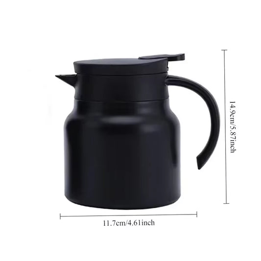 800Ml Stainless Steel Teapot Leak-Proof Thermos Tea Pot with Detachable Tea Filter Milk Coffee Insulation Teapot Thermos Jugs