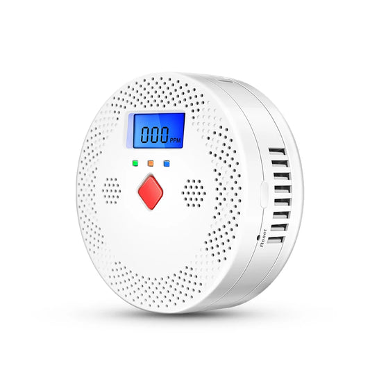 Tuya Wifi Smart Carbon Monoxide Detector Alarm, 85Db Sound Warning, LCD Digital Display, Indoor Real-Time CO Monitor for home, office and factory